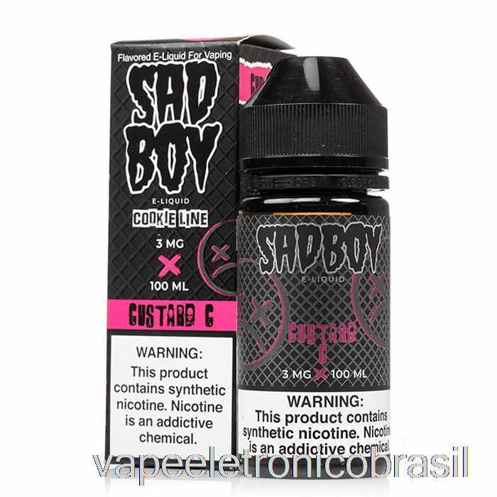 Vape Recarregável Biscoito De Creme - Sadboy - 100ml 6mg